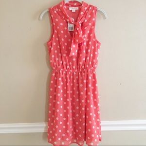 Forever 21 Peach Polka Dot Dress